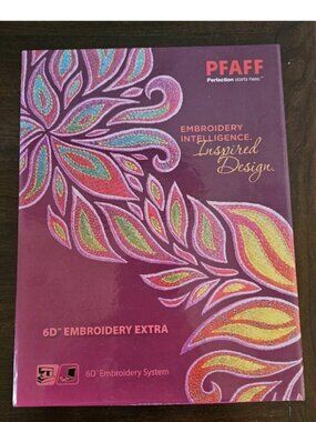 RARE PFAFF SEWING MACHINE 6D EMBROIDERY EXTRA SOFTWARE